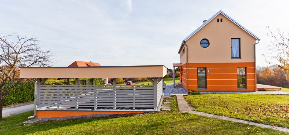 Carport mit Flachdach Pichler Holzbau